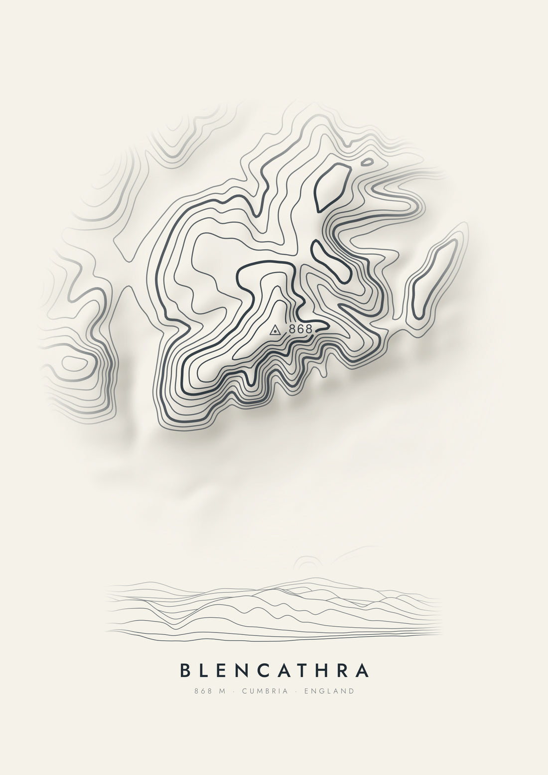 Blencathra contour artwork