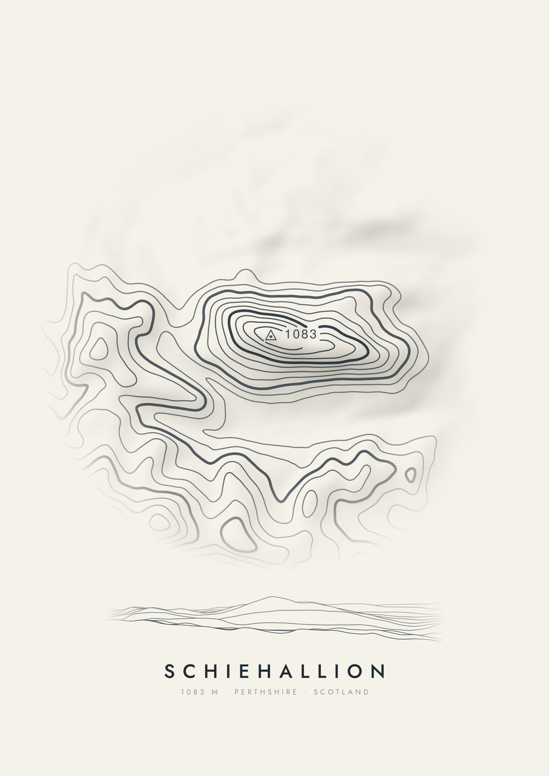 Schiehallion contour artwork