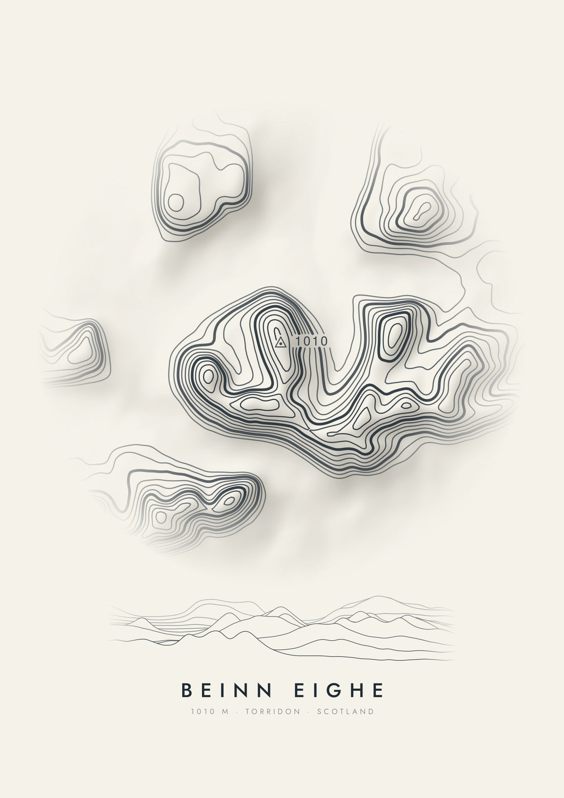 Beinn Eighe contour artwork
