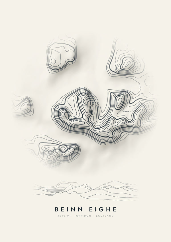 Beinn Eighe contour artwork