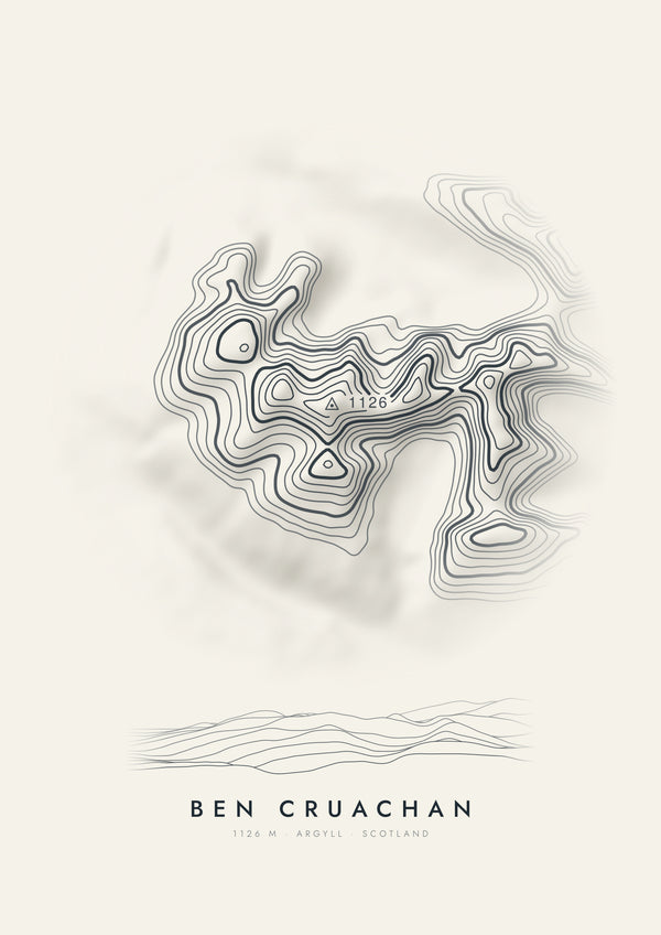 Ben Cruachan contour artwork