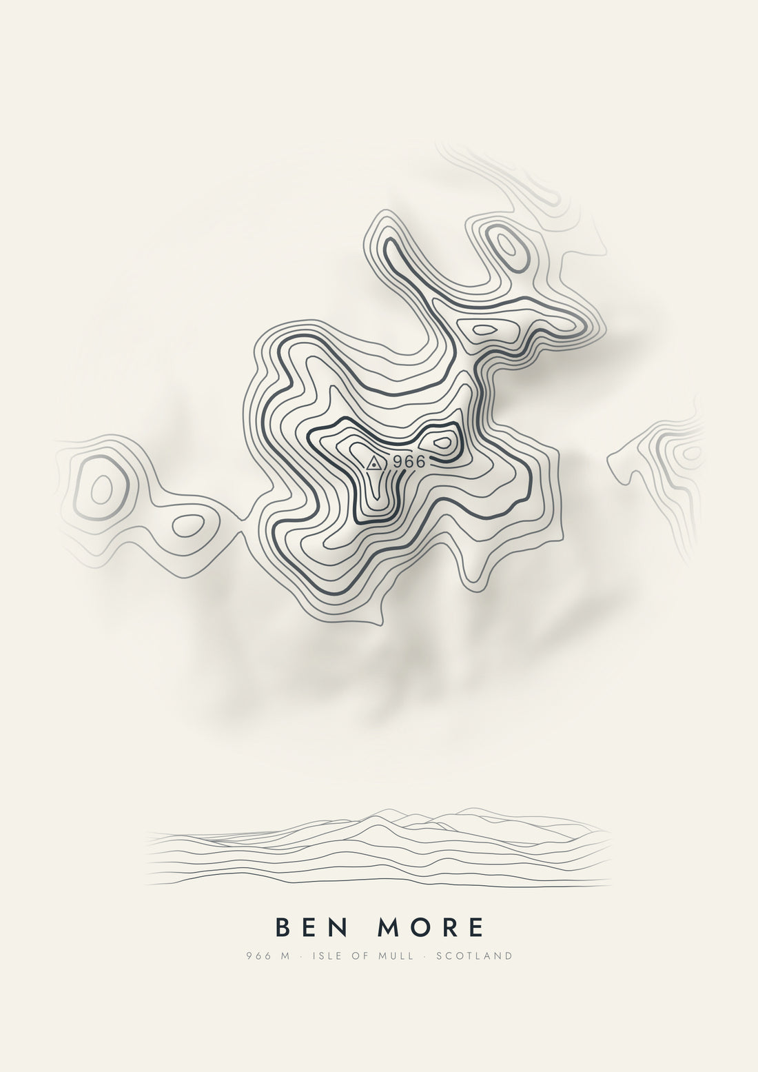 Ben More contour artwork