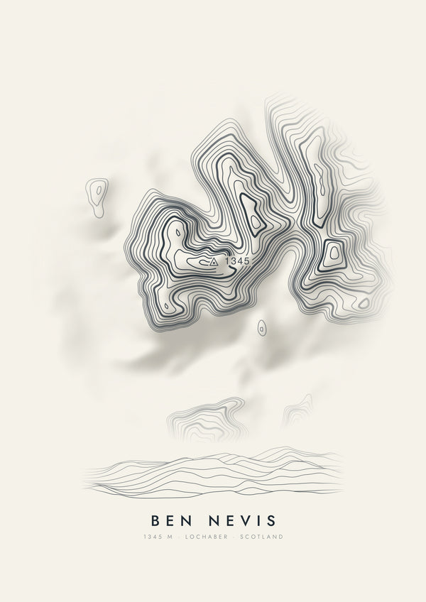 Ben Nevis contour artwork