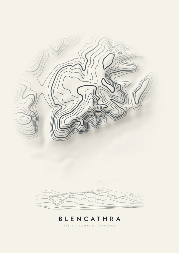 Blencathra contour artwork