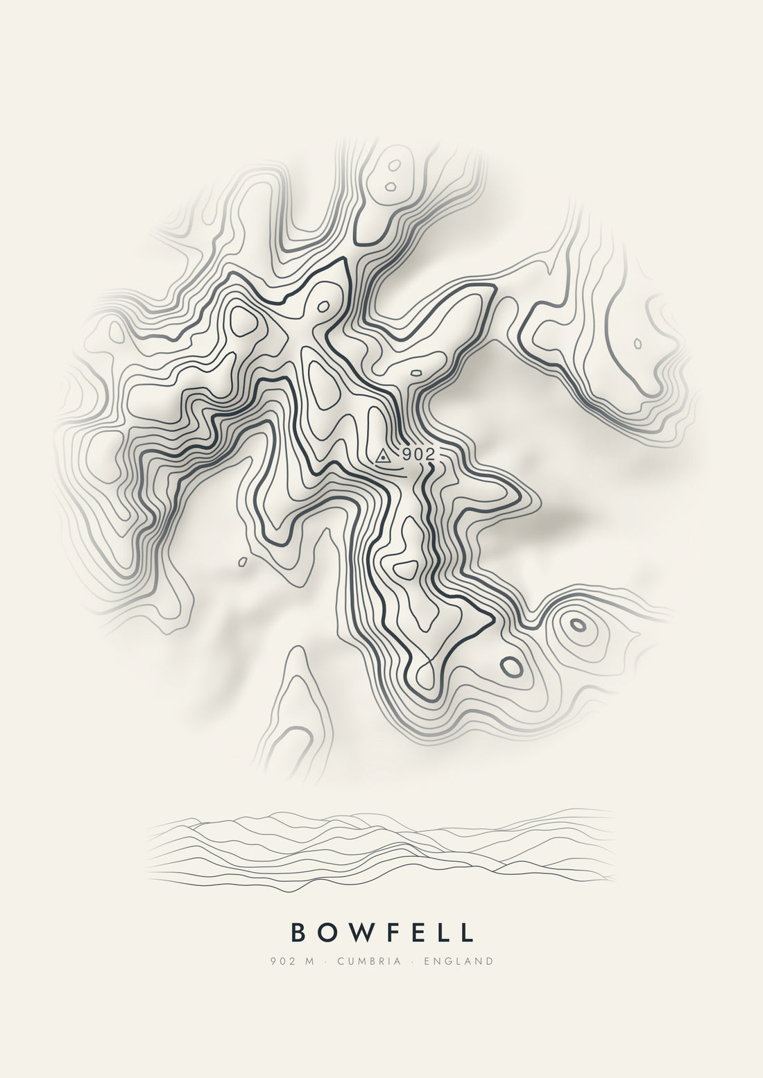 Bowfell contour artwork