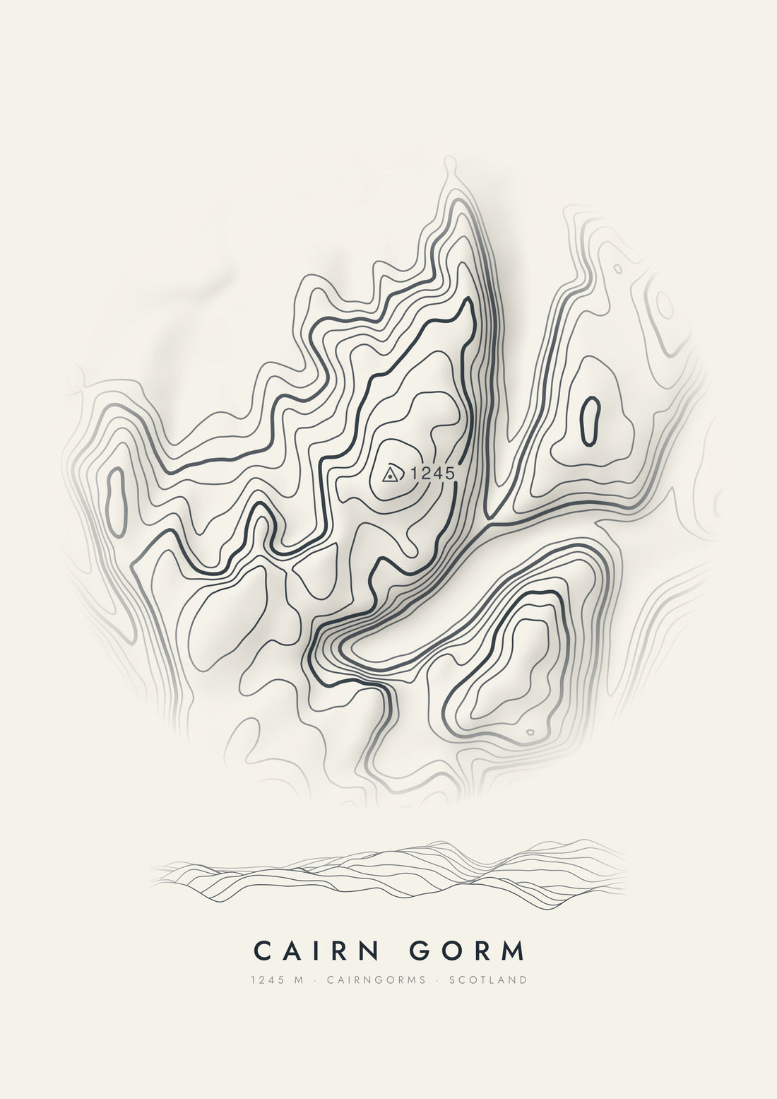 Cairn Gorm contour artwork