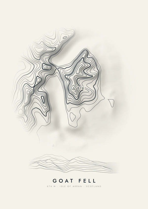 Goat Fell contour artwork