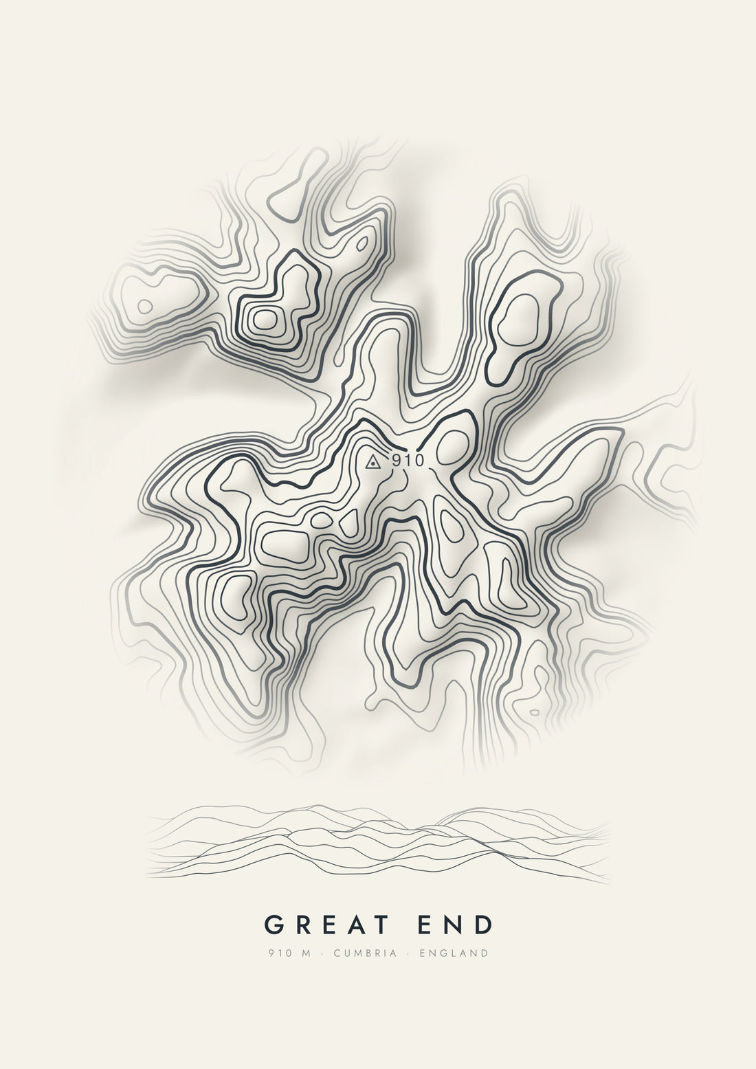 Great End contour artwork