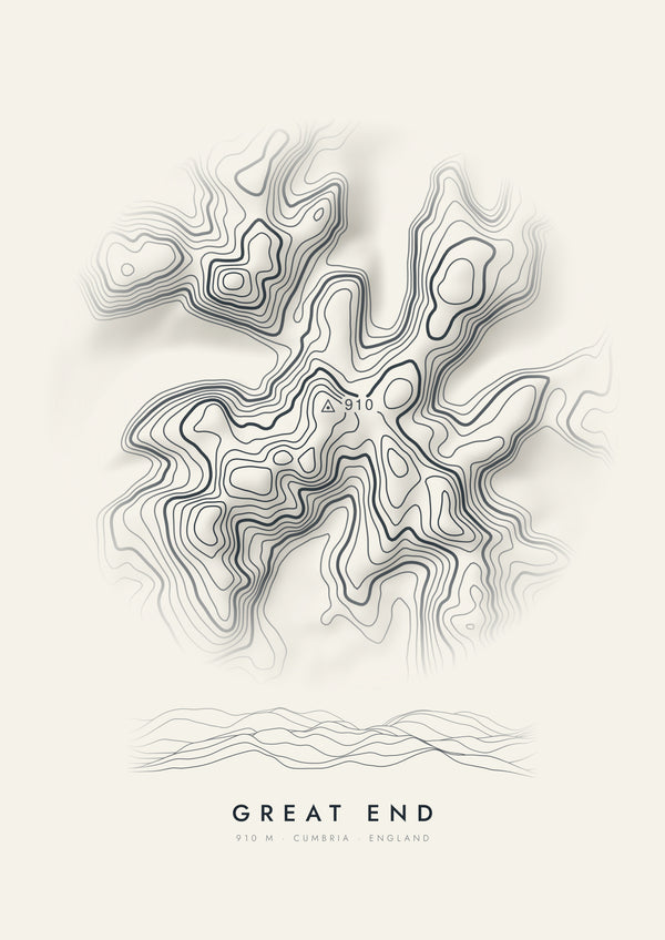 Great End contour artwork