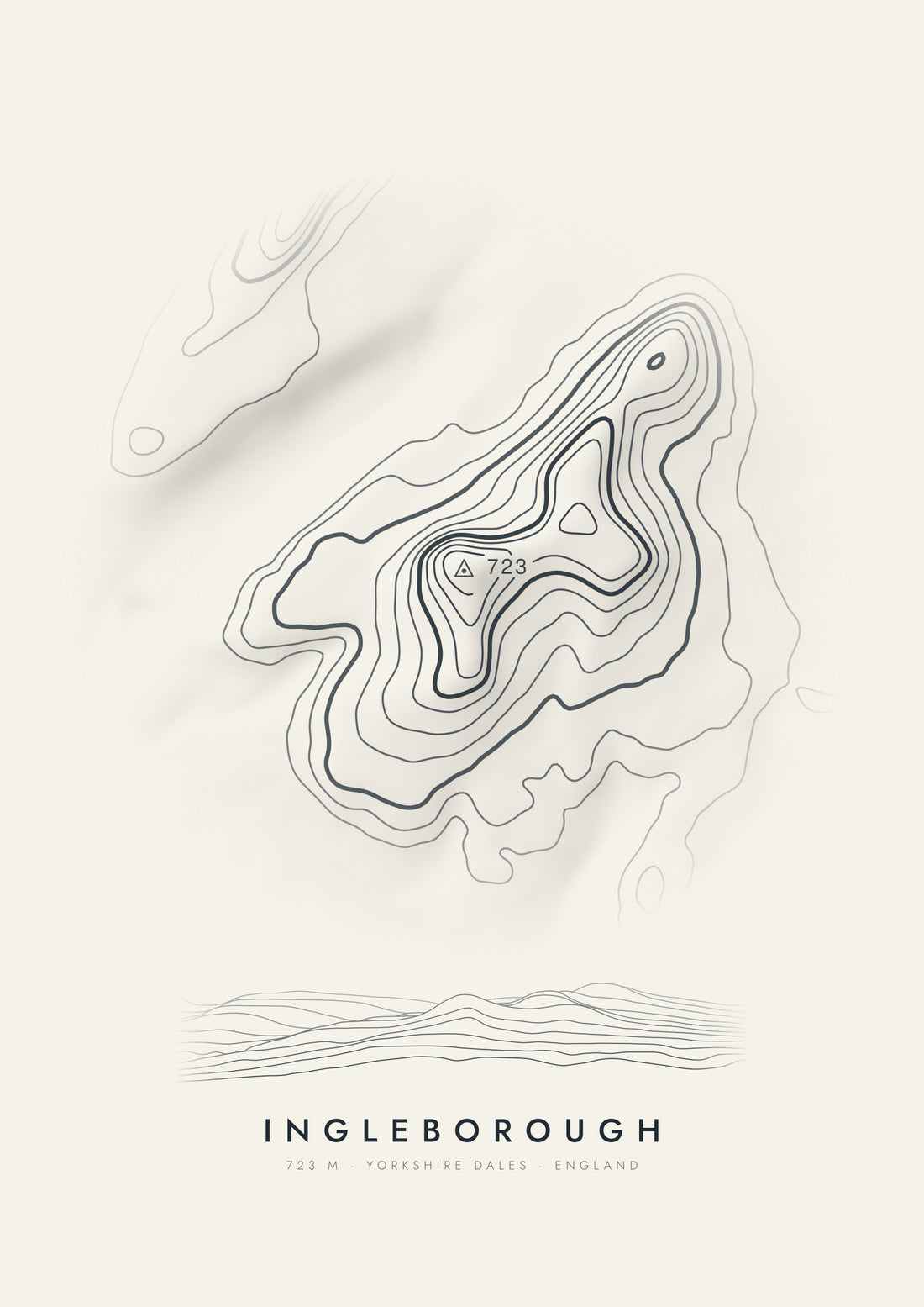 Ingleborough contour artwork