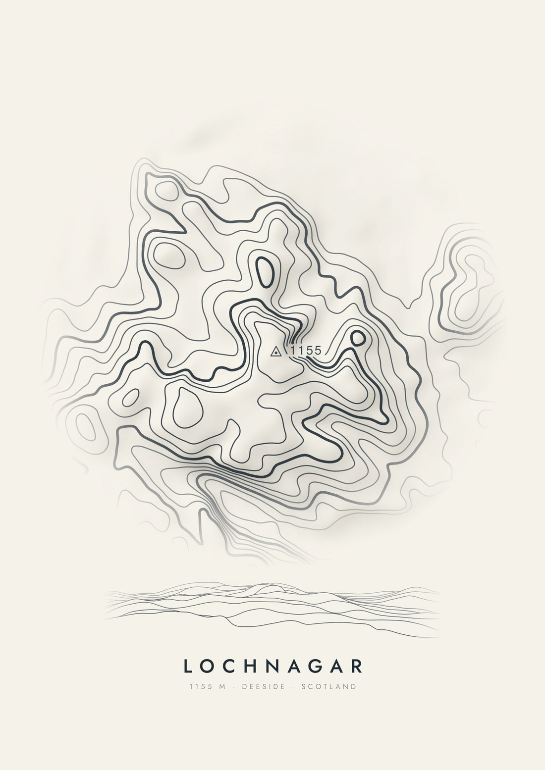 Lochnagar contour artwork