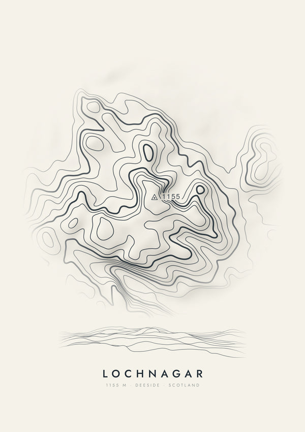 Lochnagar contour artwork