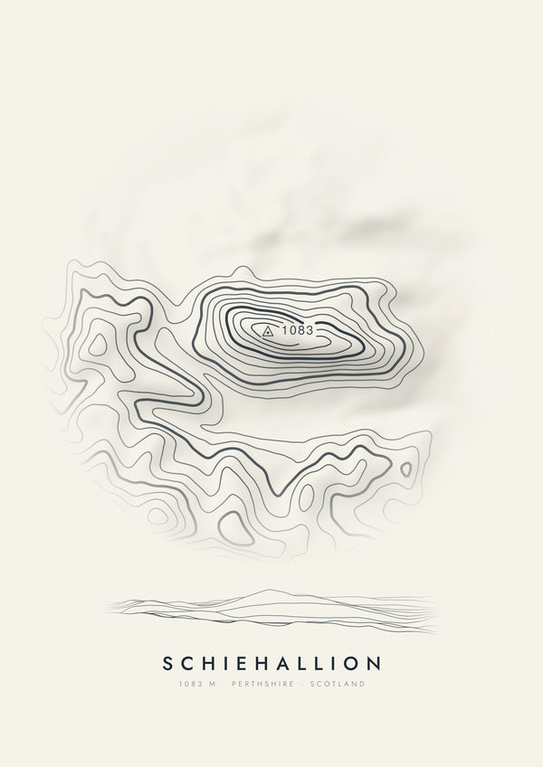 Schiehallion contour artwork