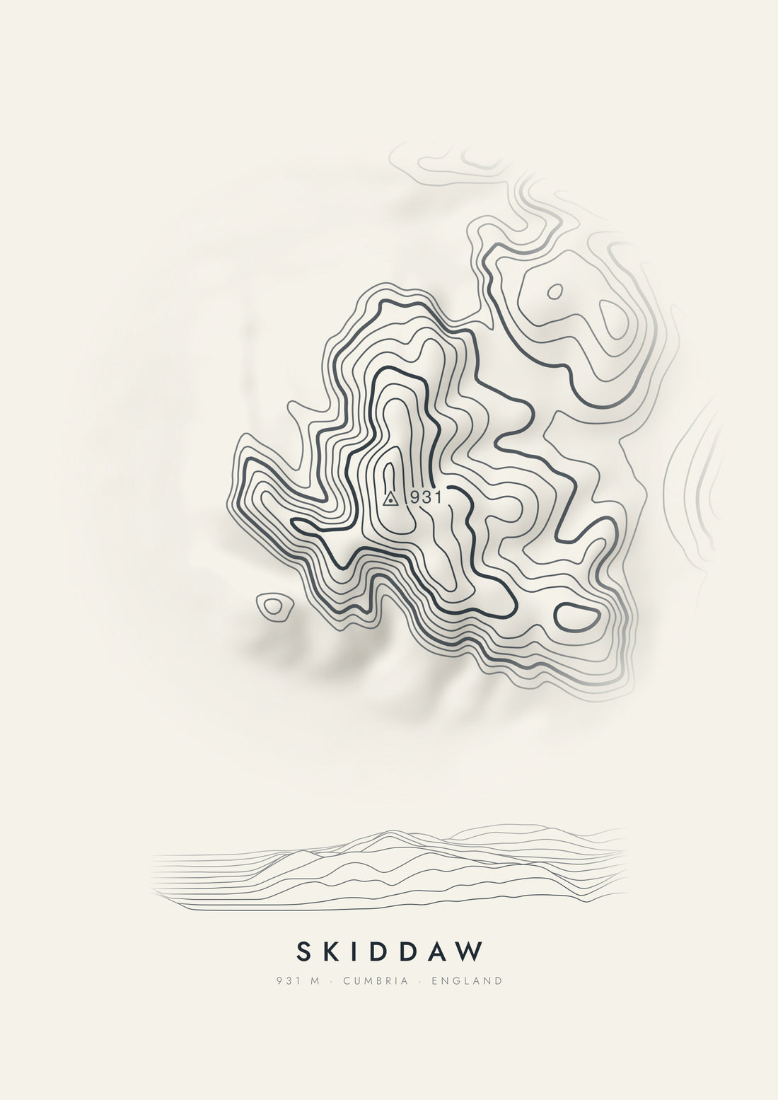 Skiddaw contour artwork