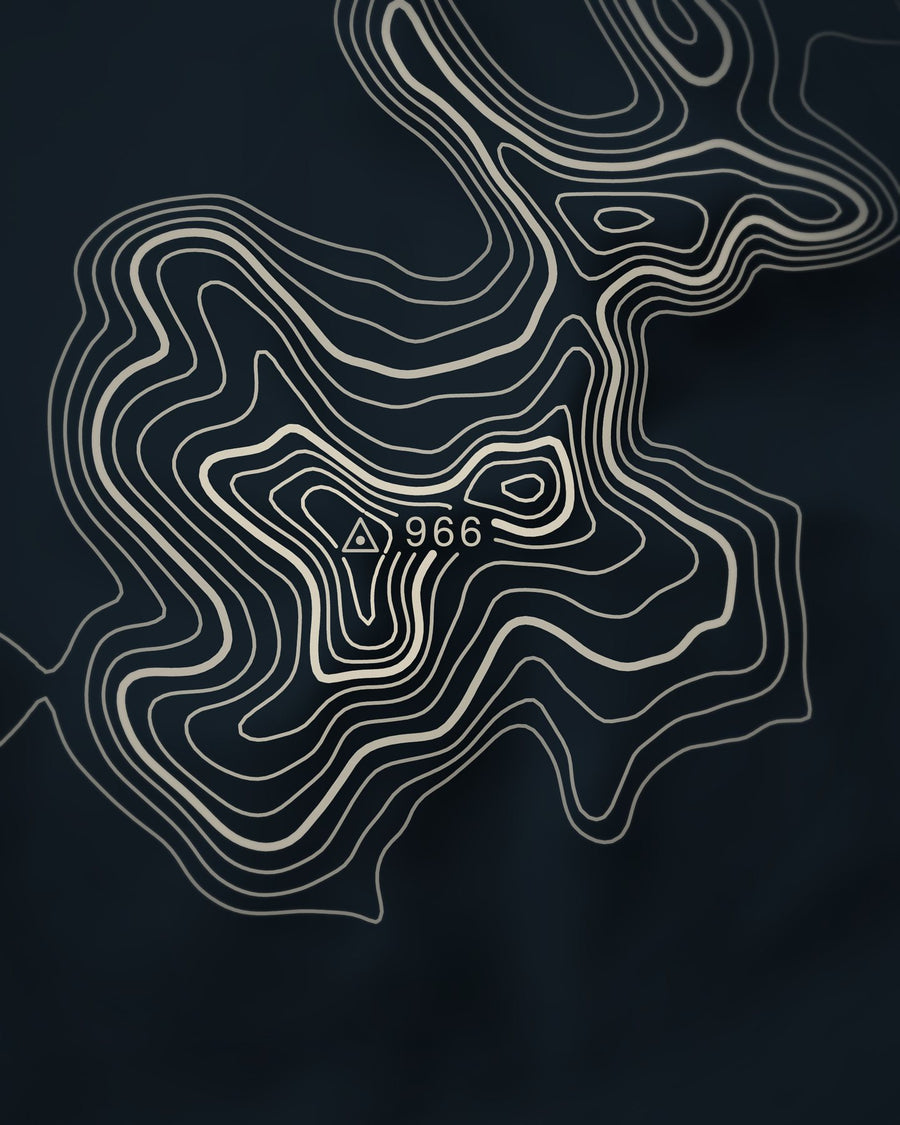 Close-up of the Ben More Midnight print on matte paper